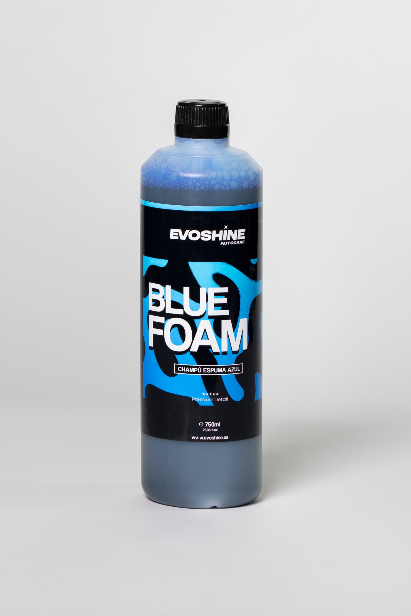 Champú para coches y motos espuma azul Evoshine
