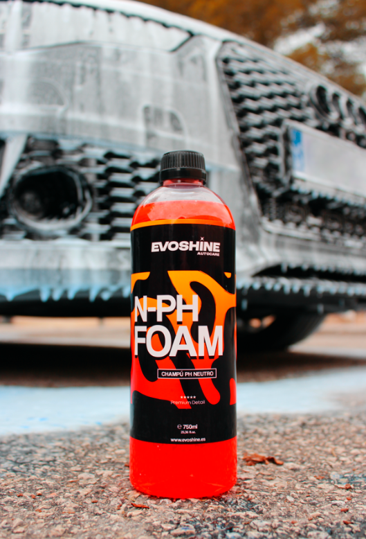Champu neutro para coche y moto foam evoshine