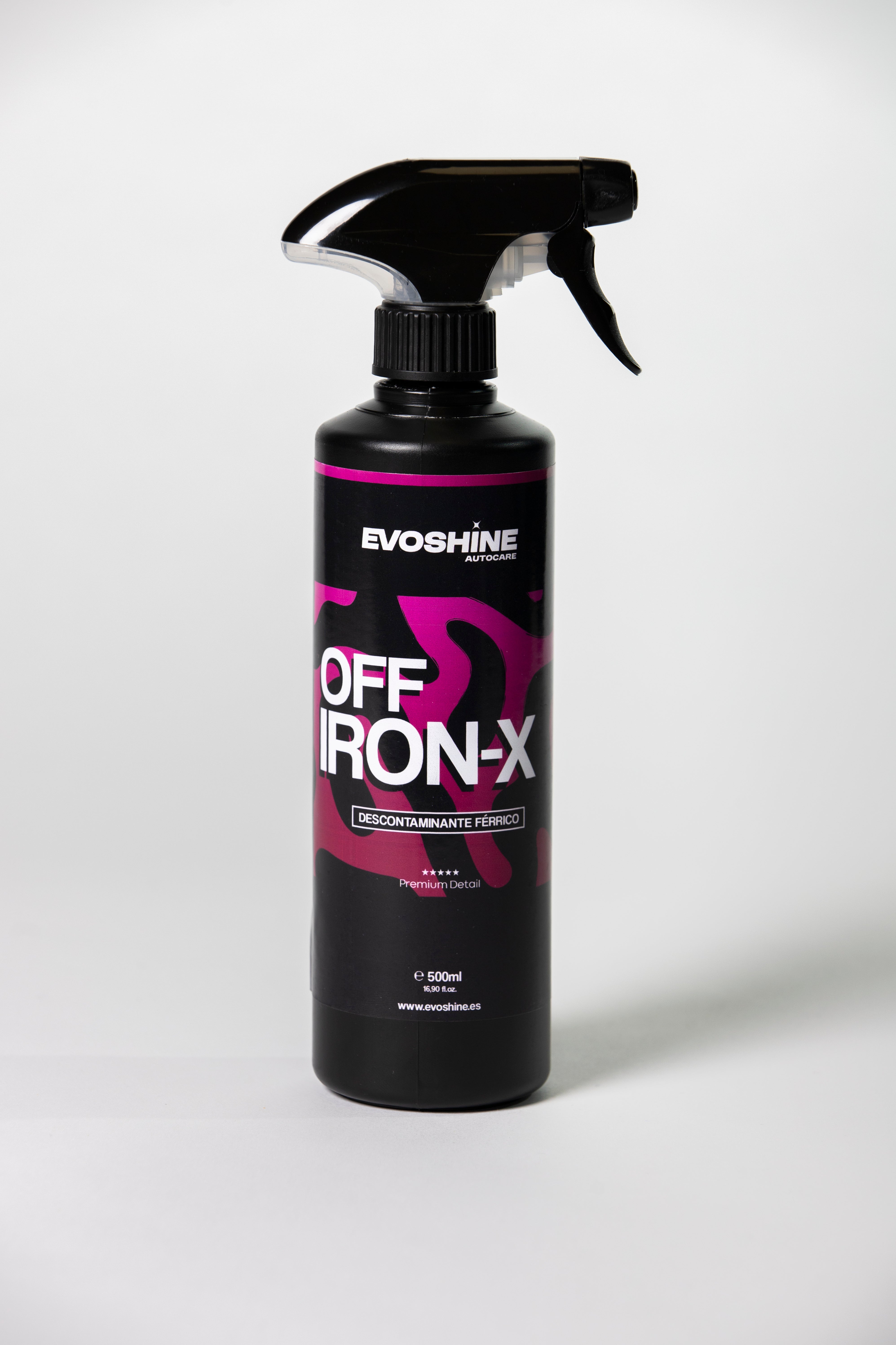 Limpia llantas descontaminante ferrico para coche y moto Evoshine