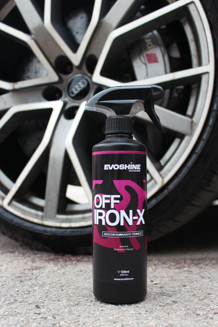 Limpia llantas descontaminante ferrico para coche y moto Evoshine