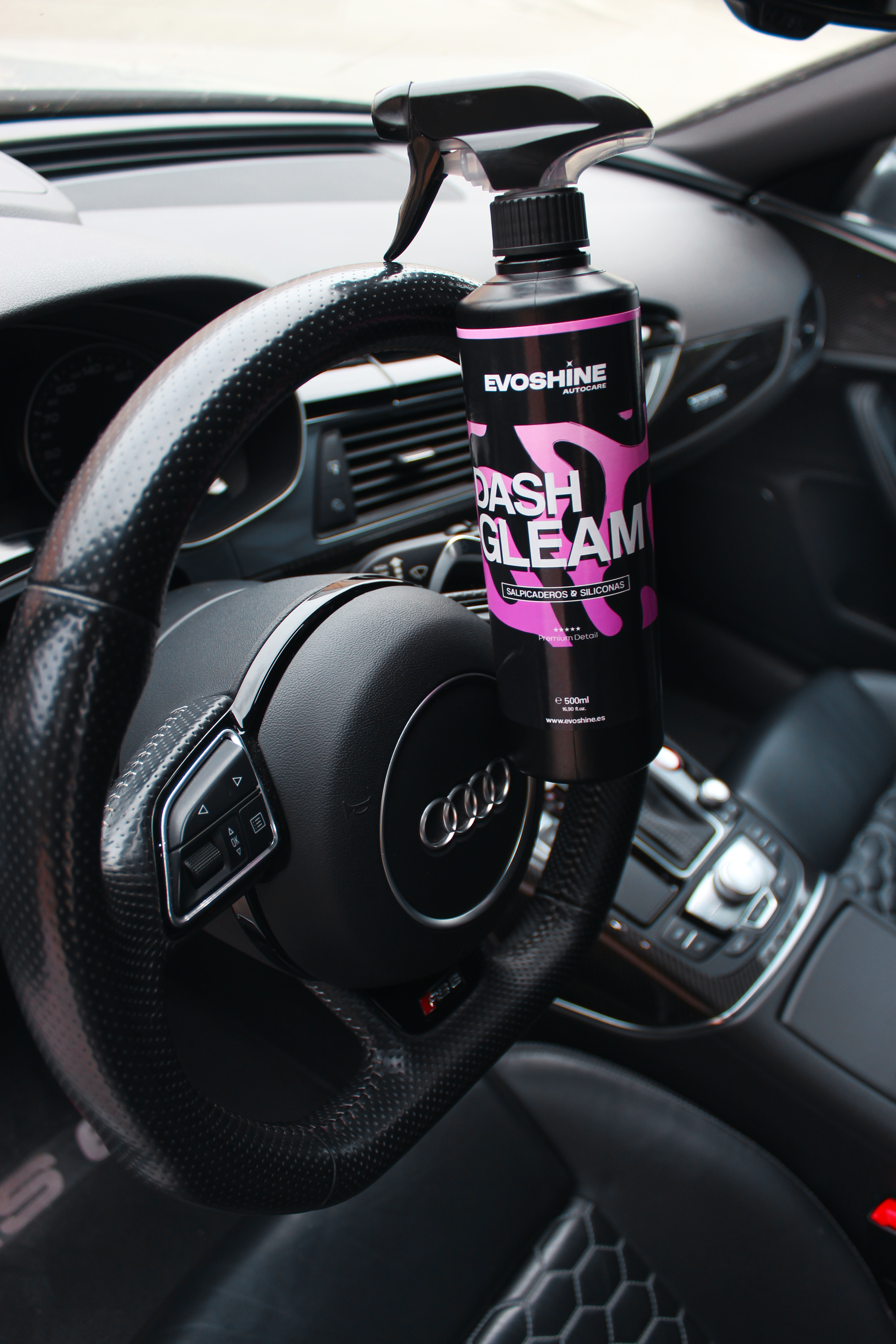 Limpia salpicadero sin siliconas para coche efecto mate Evoshine