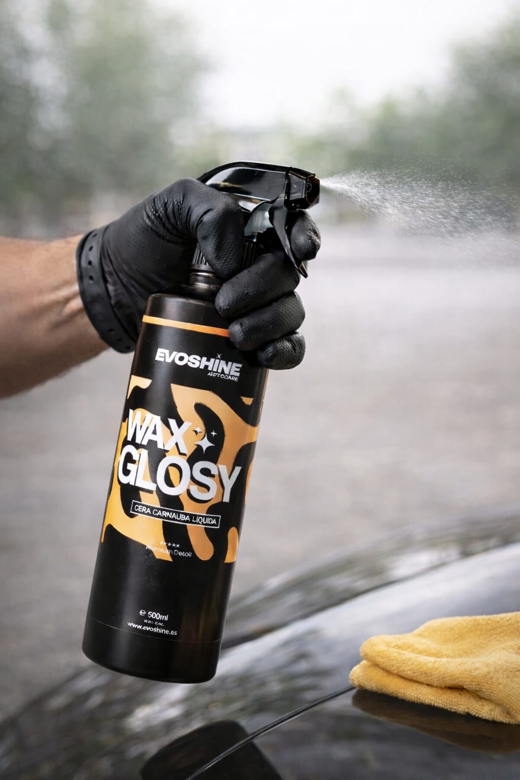 Cera Carnauba Líquida WAX GLOSY 500ml - Alto brillo